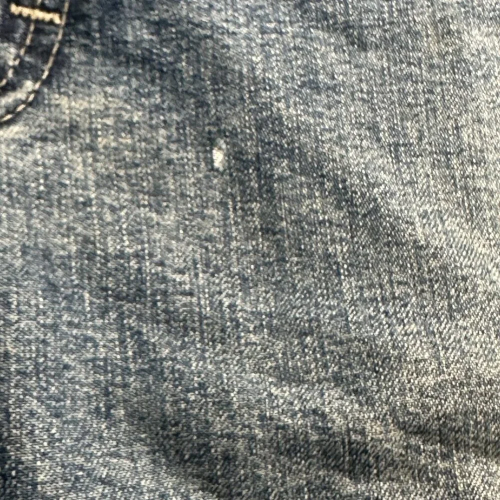 Authentic Issue Thrashed Wrangler Mens Relaxed Denim Carpenter Jeans SZ 32x34 - Picture 5 of 16